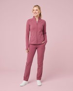Athletic Knit Scrub Jacket Mauve