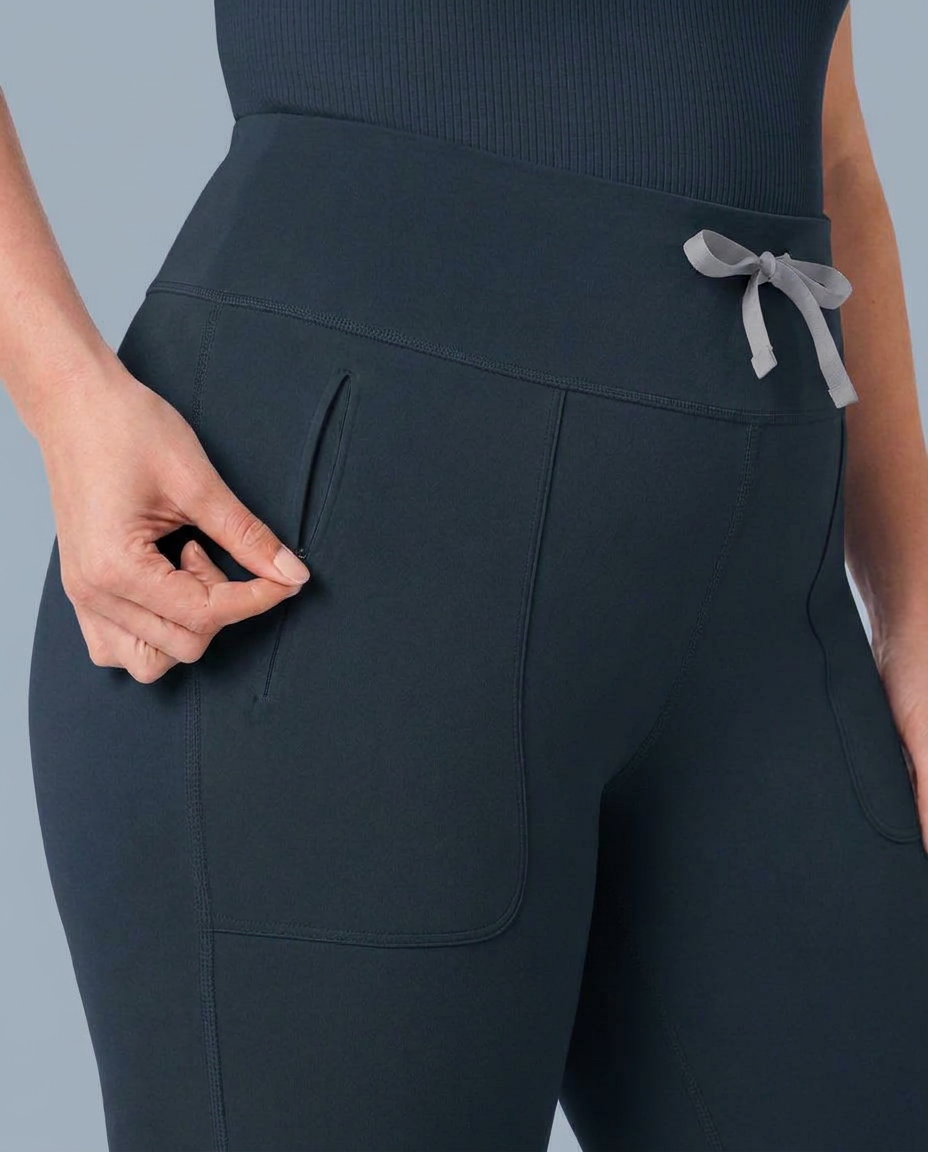 Curved High-Rise Flare Scrub Legging Dark Harbor