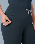 Curved High-Rise Flare Scrub Legging Dark Harbor