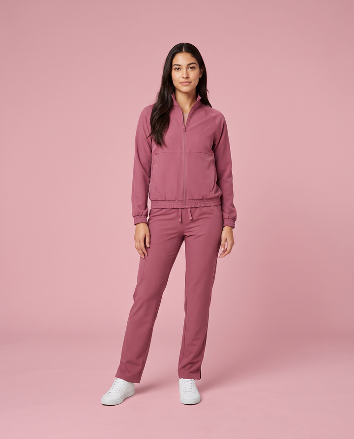 Modern Scrub Jacket Mauve
