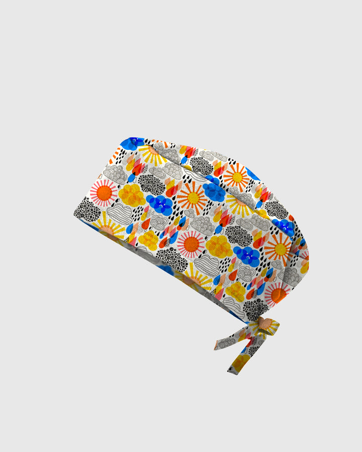 Cheerful Weather Scrub Cap