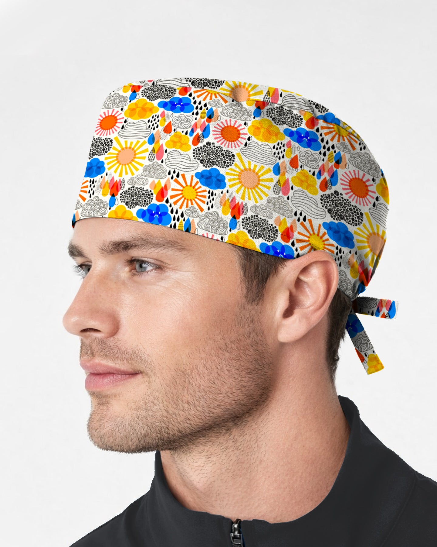 Cheerful Weather Scrub Cap