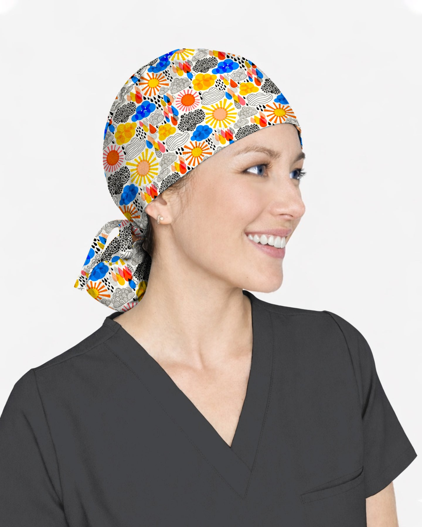 Cheerful Weather Scrub Cap