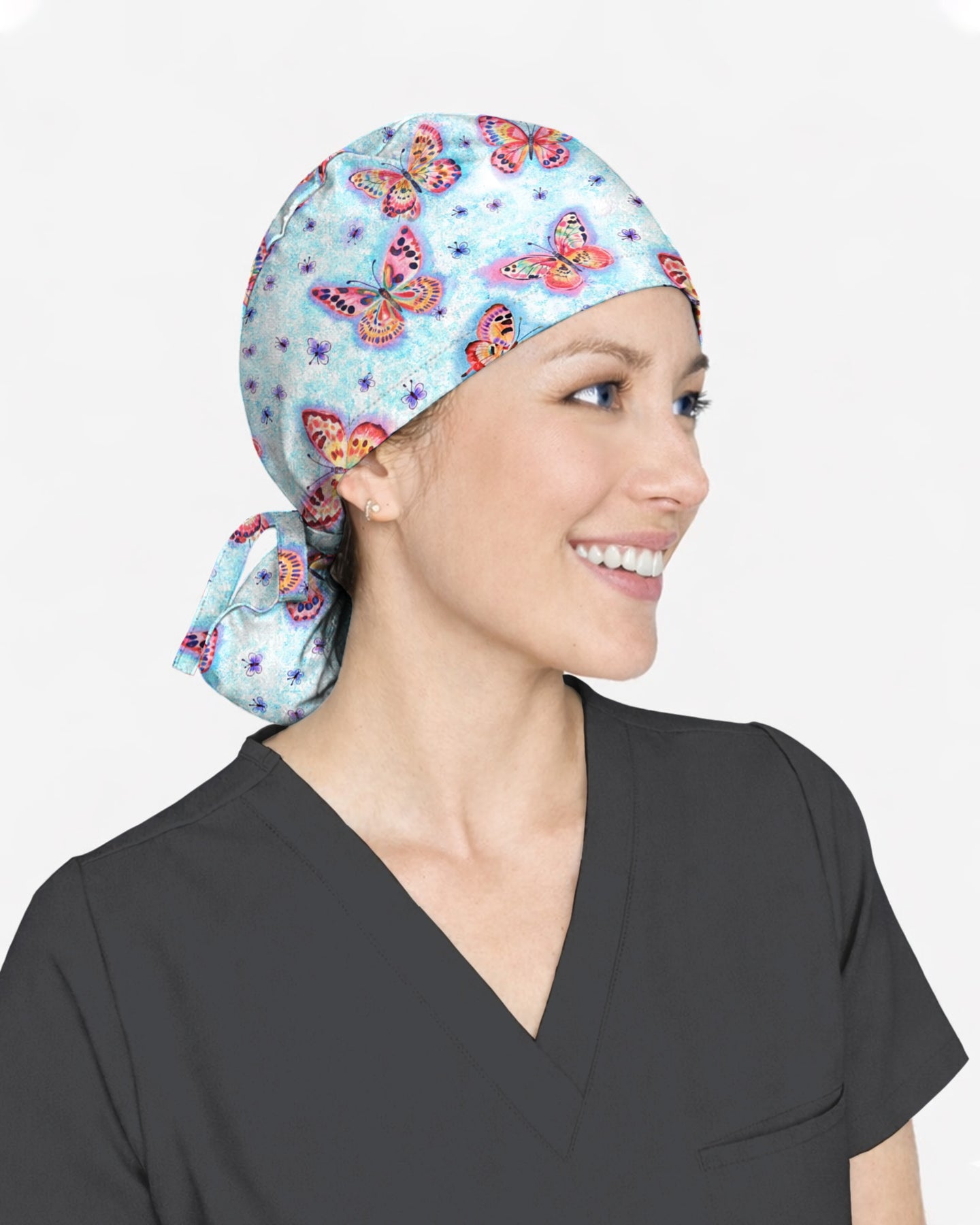 Dreamy Butterflies Scrub Cap