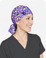 Enchanted Cat Garden Scrub Cap