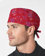 Festive Snowflakes Scrub Cap