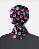 Festive Doll Faces Scrub Cap