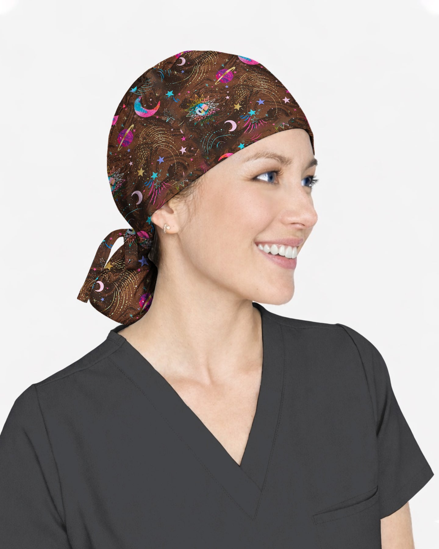 Cosmic Night Sky Scrub Cap