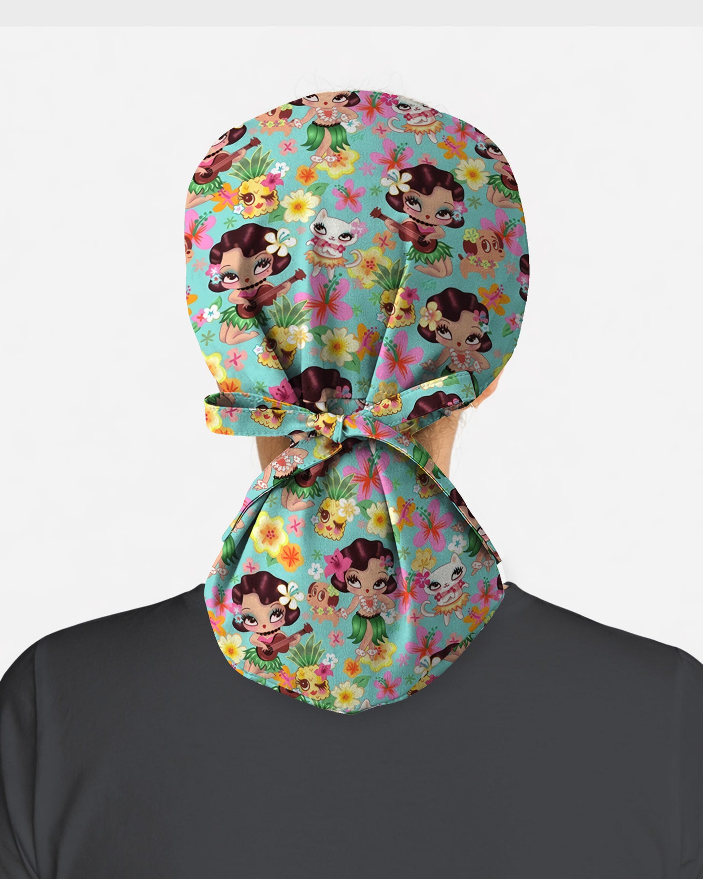 Hula Girl Paradise Scrub Cap