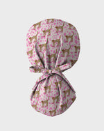 Pretty Pink Leopard Scrub Cap