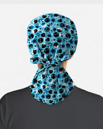 Blue Cat Dots Scrub Cap