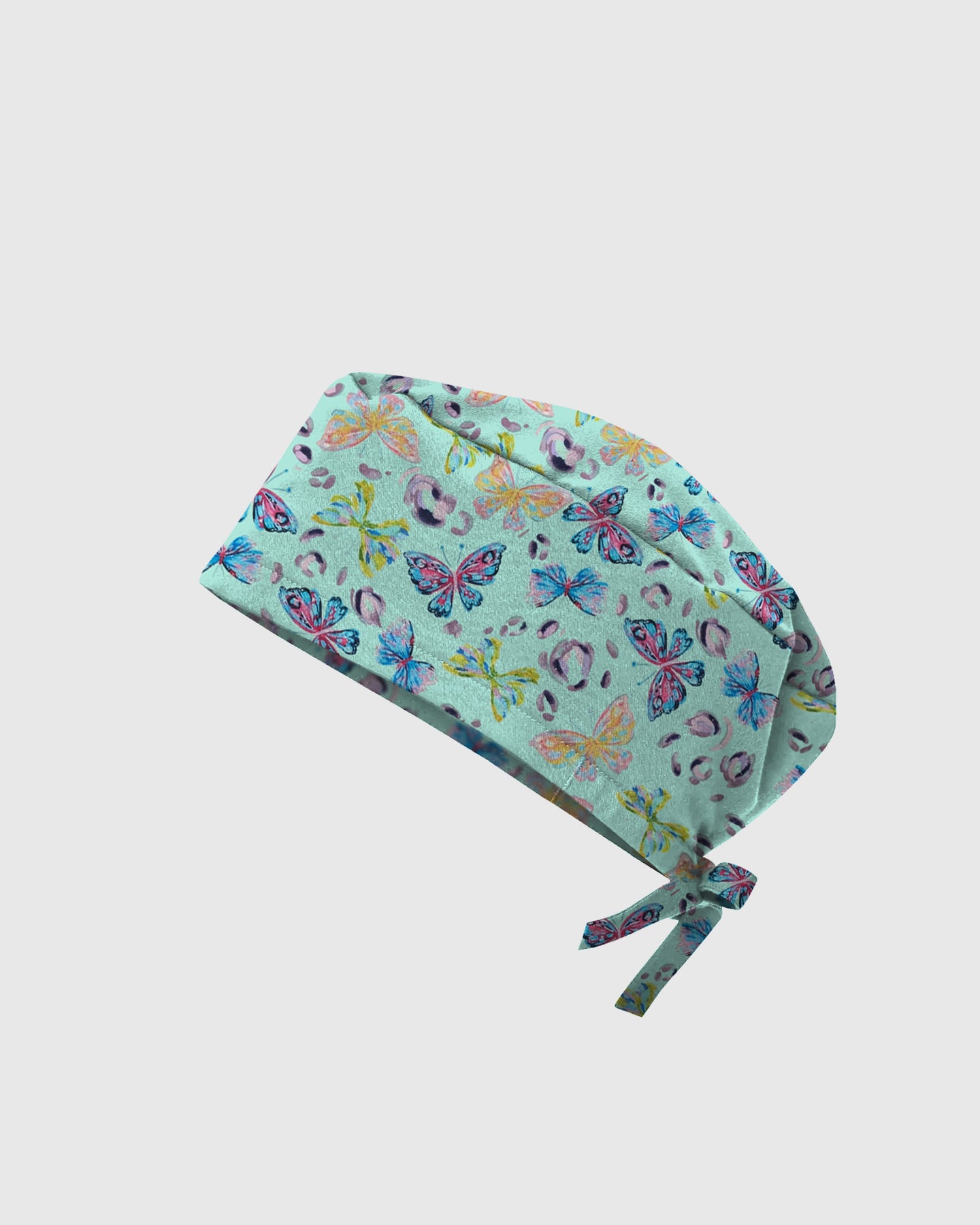Mint Butterfly Garden Scrub Cap