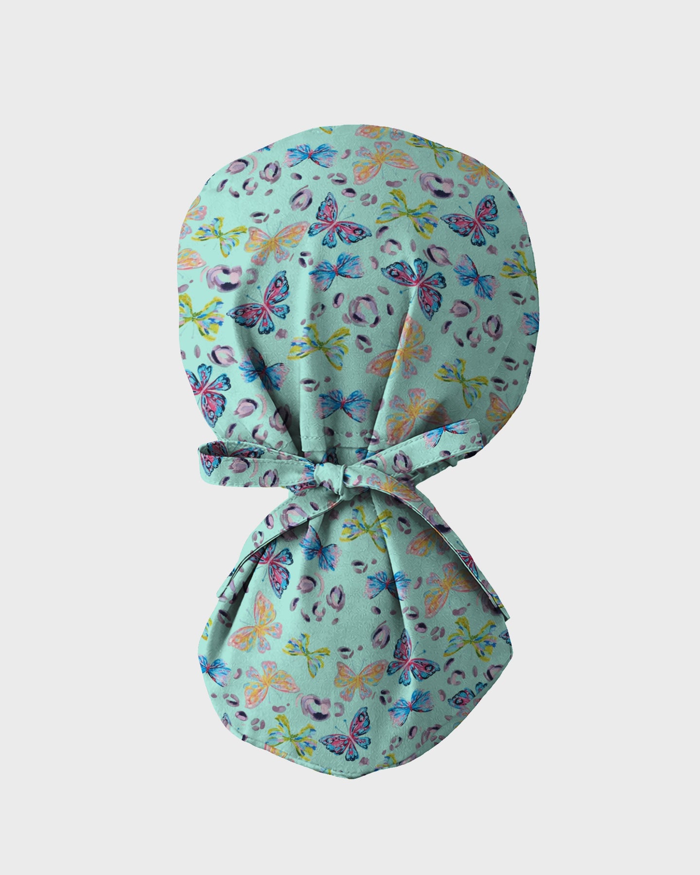 Mint Butterfly Garden Scrub Cap