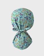 Mint Butterfly Garden Scrub Cap