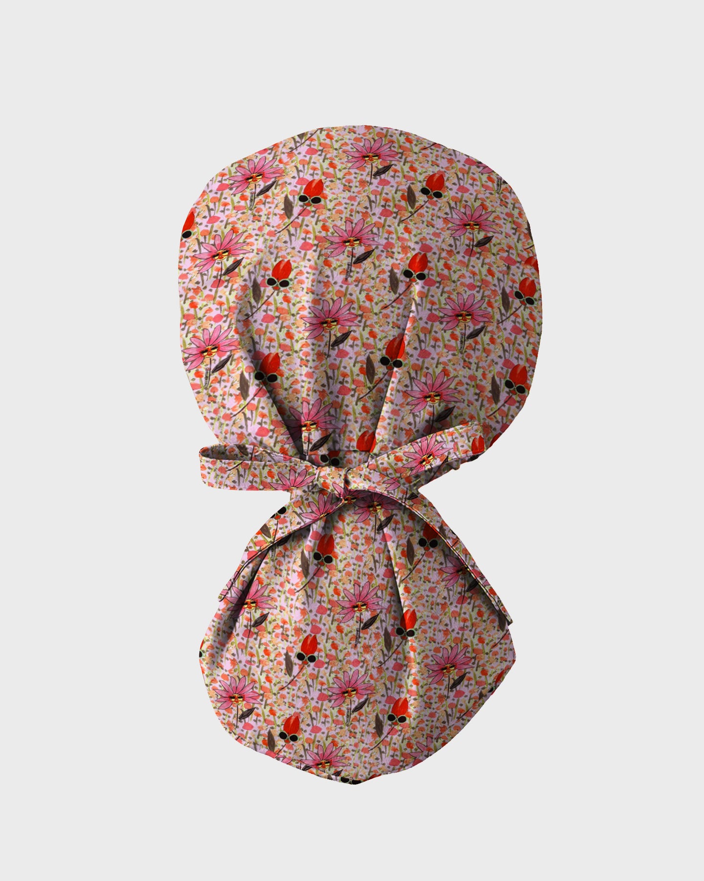 Peach Blossom Garden Scrub Cap