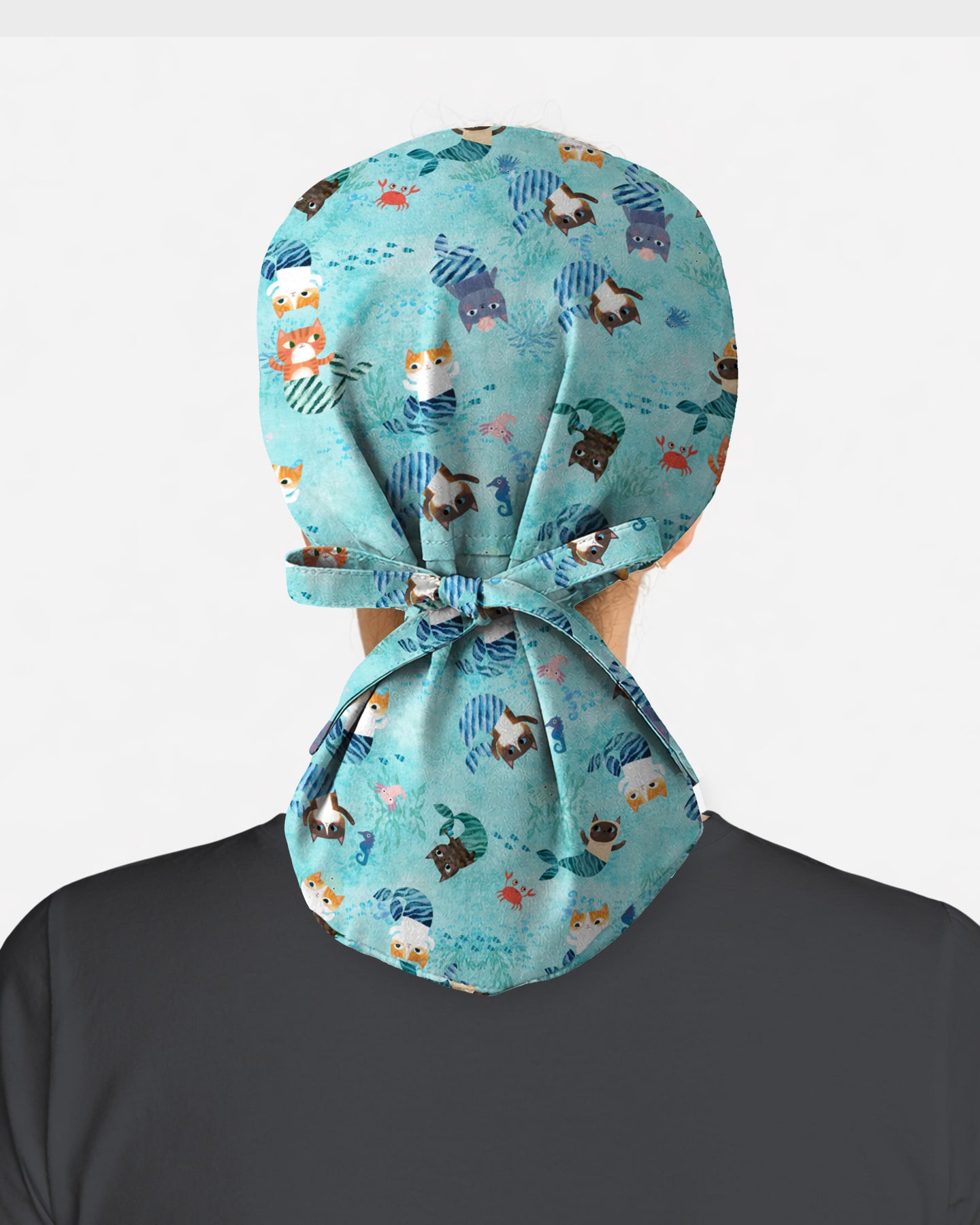 Ocean Kitties Scrub Cap