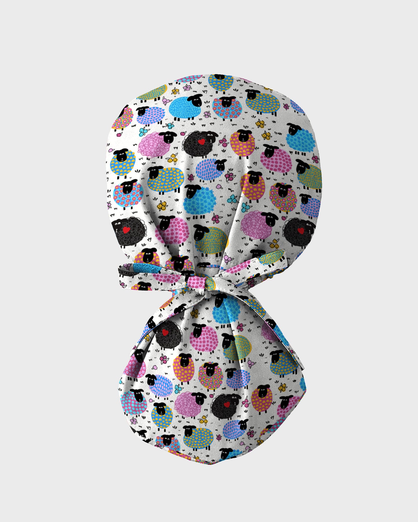 Colorful Sheep Scrub Cap