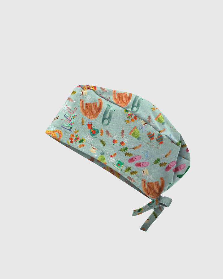 Fall Cozy Days Scrub Cap