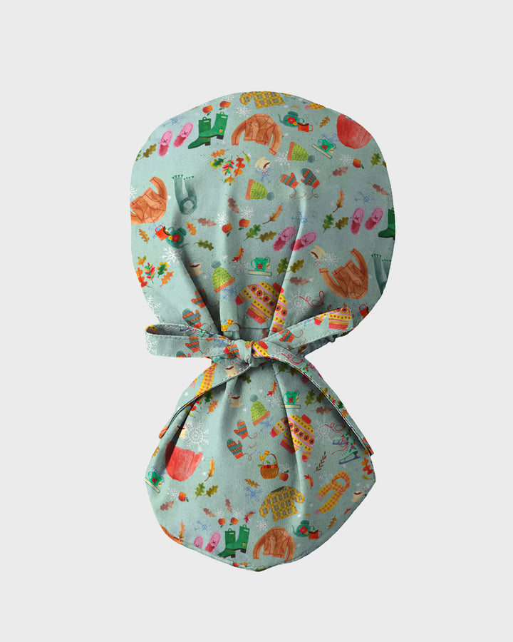 Fall Cozy Days Scrub Cap