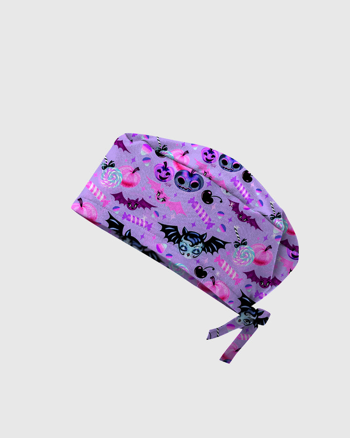 Batty Halloween Scrub Cap