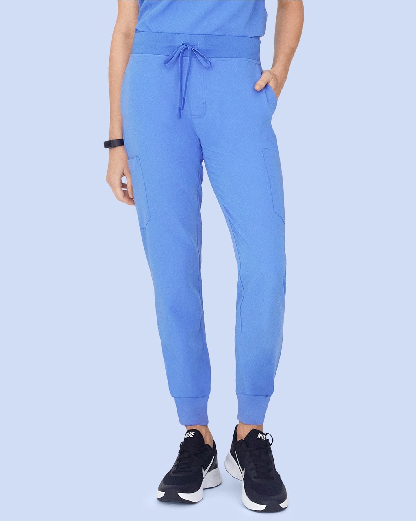 Women's 6-Pocket Jogger Scrub Pant Ceil Blue
