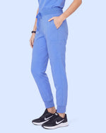 Women's 6-Pocket Jogger Scrub Pant Ceil Blue