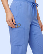 Women's 6-Pocket Jogger Scrub Pant Ceil Blue