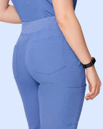 Women's 6-Pocket Jogger Scrub Pant Ceil Blue