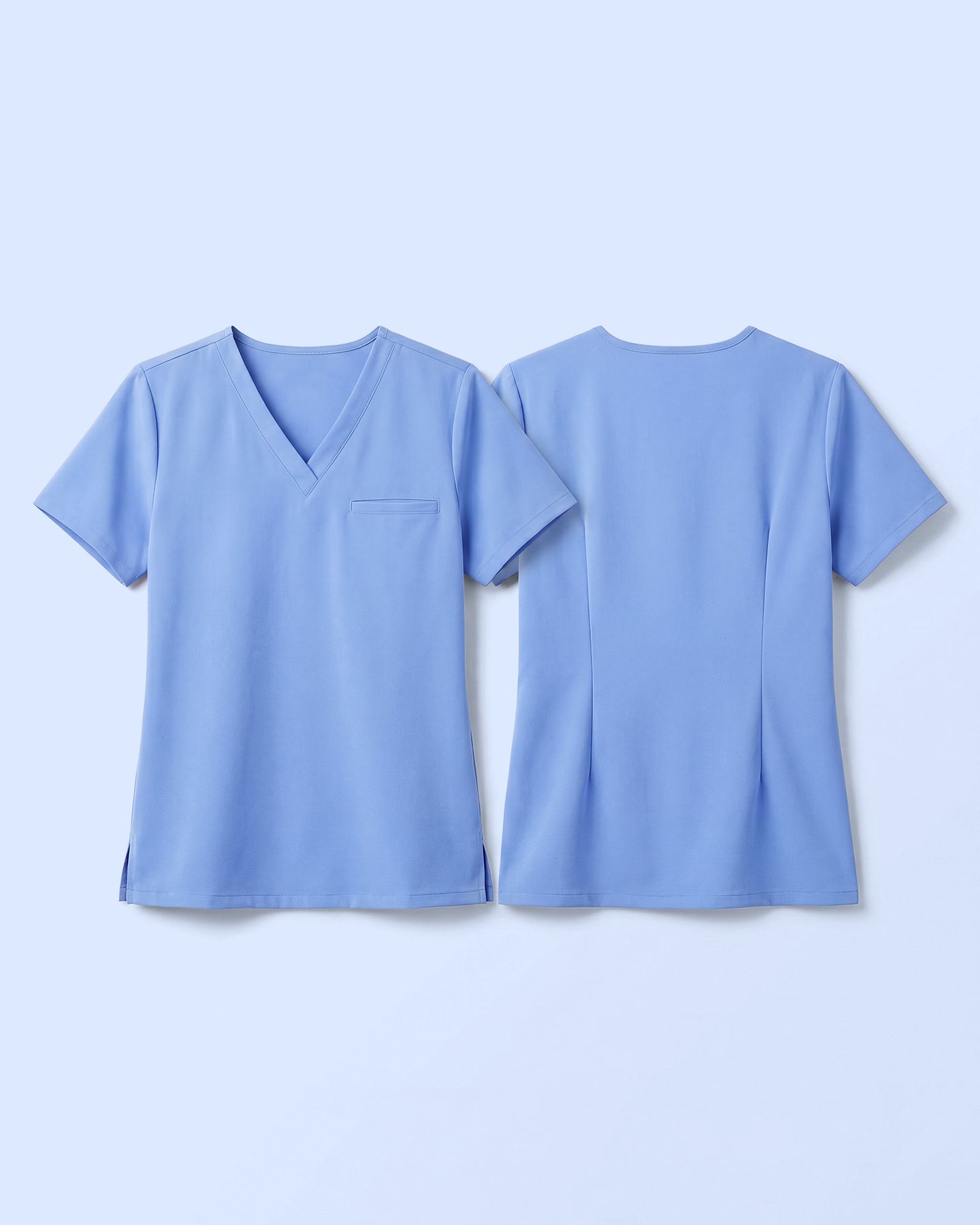 Women's V-neck One Pocket Scrub Top