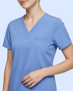 Women's V-neck One Pocket Scrub Top