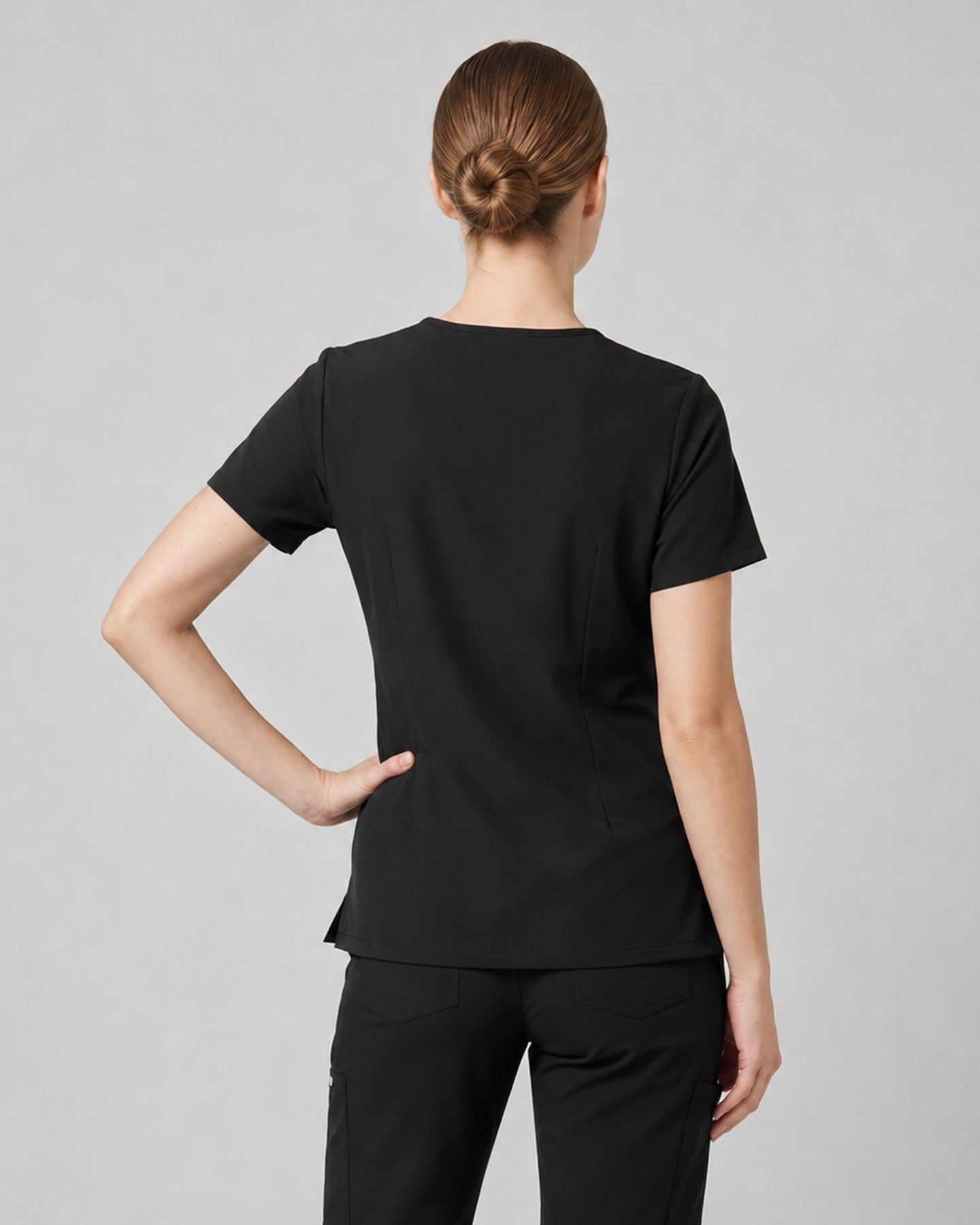 Women's V-neck One Pocket Scrub Top
