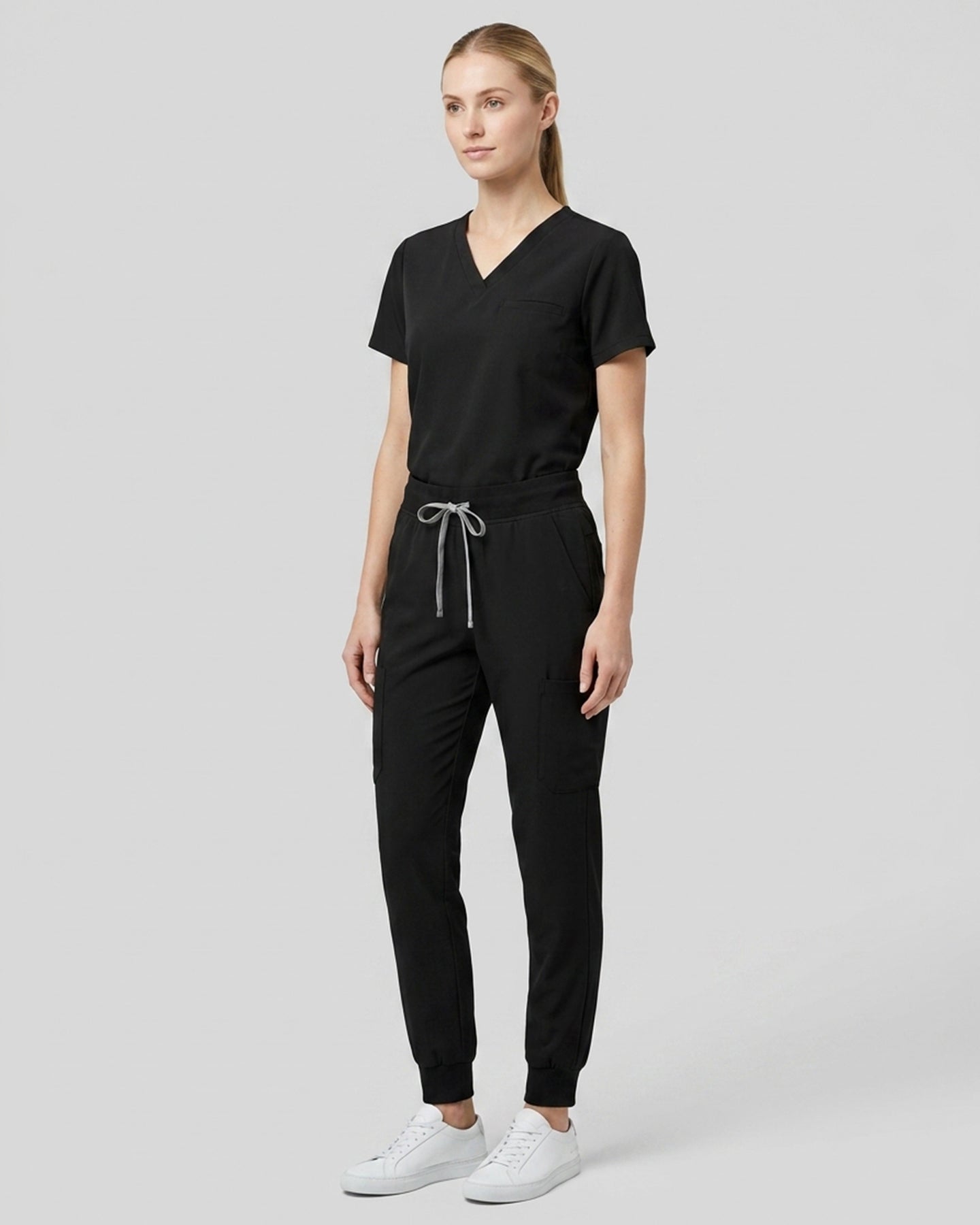 Women's V-neck One Pocket Scrub Top