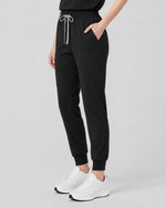 Women's 6-Pocket Jogger Scrub Pant Black