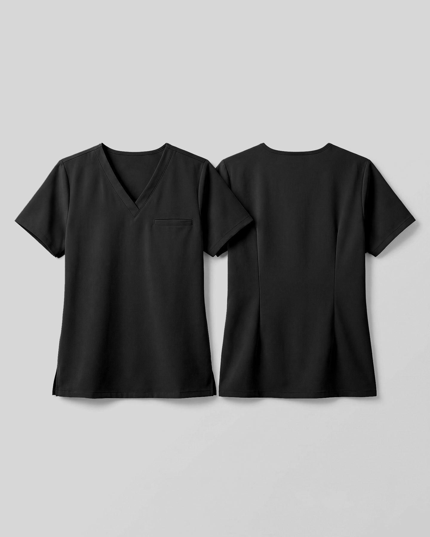 Women's V-neck One Pocket Scrub Top