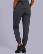 Women's 6-Pocket Jogger Scrub Pant Pewter