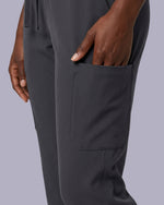 Women's 6-Pocket Jogger Scrub Pant Pewter