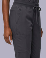 Women's 6-Pocket Jogger Scrub Pant Pewter