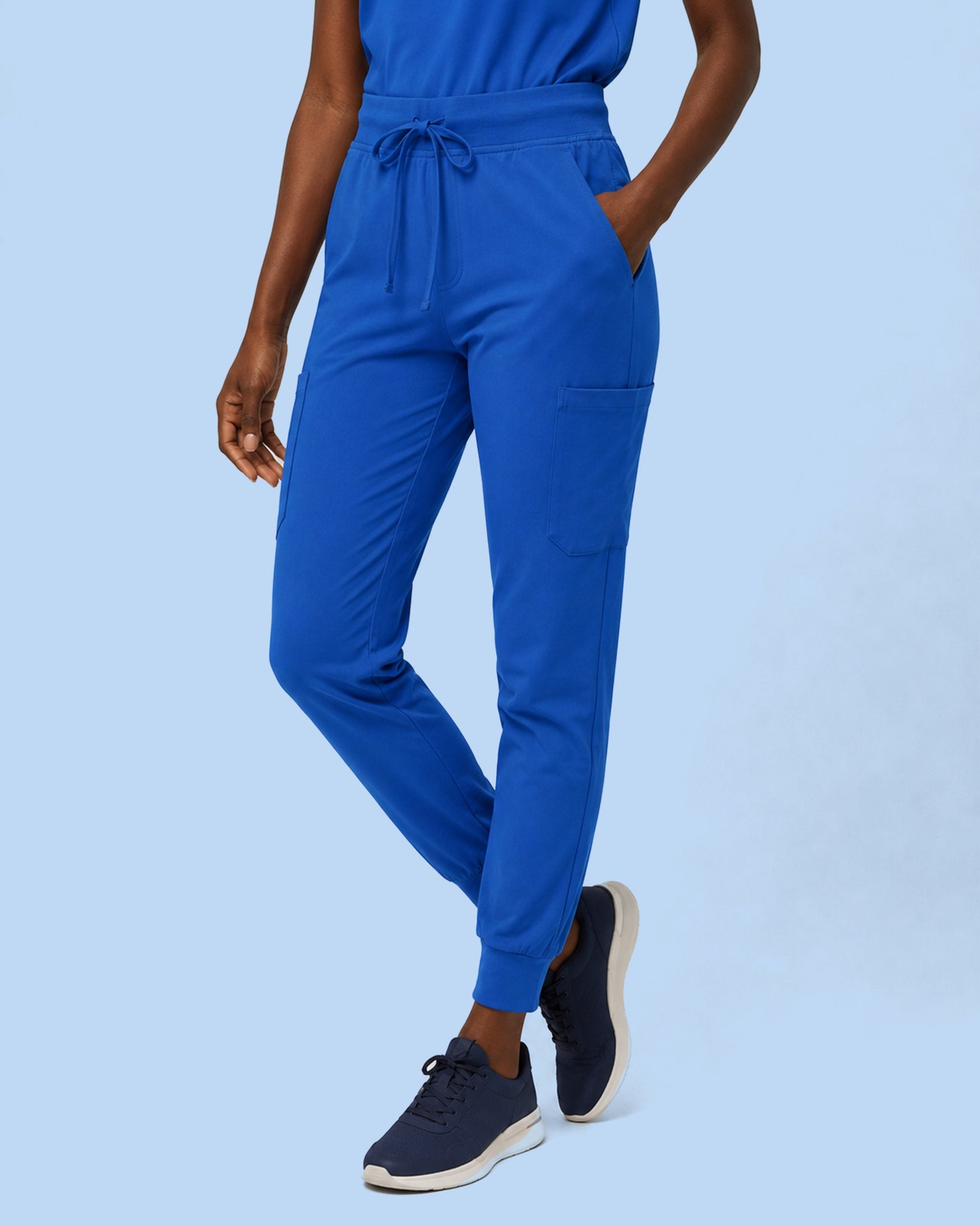 Women's 6-Pocket Jogger Scrub Pant Royal Blue