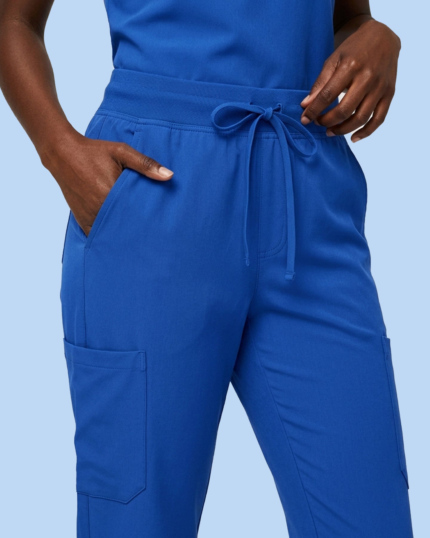 Women's 6-Pocket Jogger Scrub Pant Royal Blue