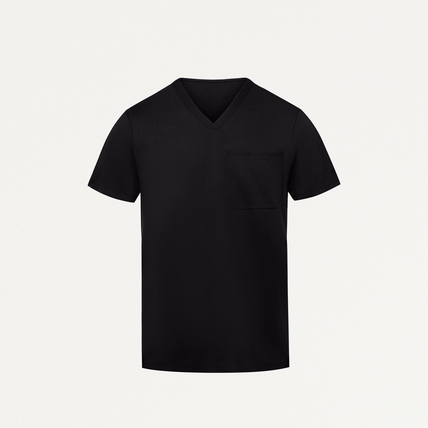 Men's Slim Fit Soft Knit Scrub Top with 1 Chest Pocket