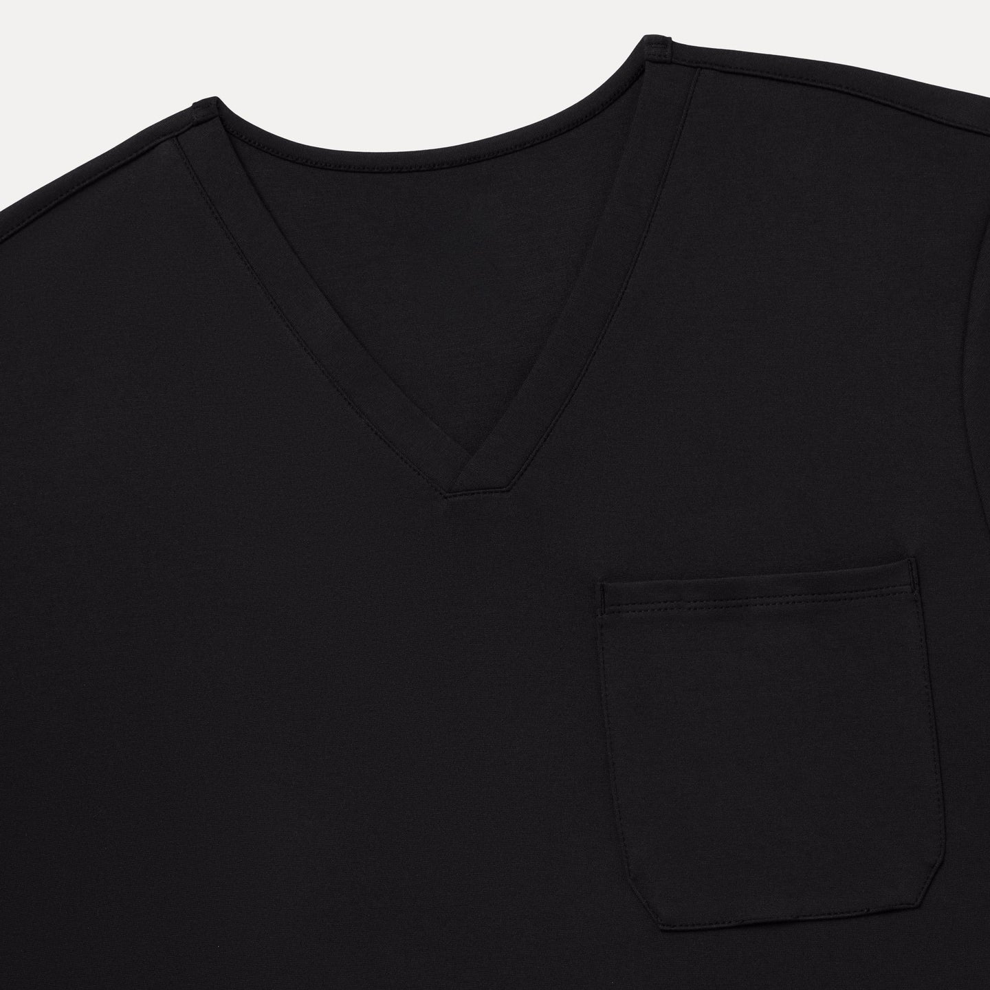 Men's Slim Fit Soft Knit Scrub Top with 1 Chest Pocket