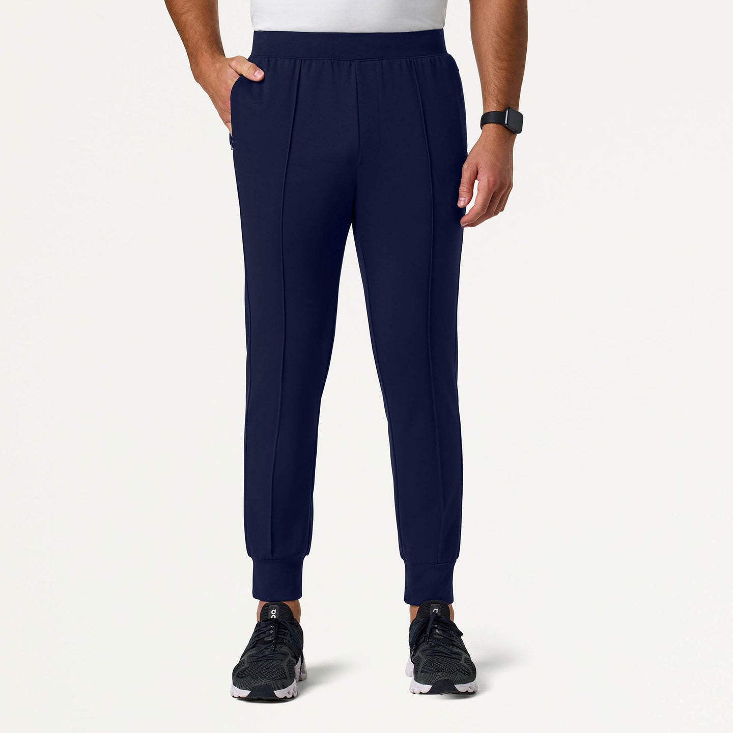 Men’s Slim Fit Jogger Scrub Pants with Lounge-Feel Fabric and 5 Pockets