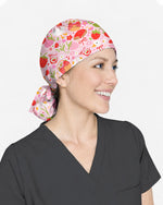 Strawberry Sunday Sweet Picnic Vibes Scrub Cap