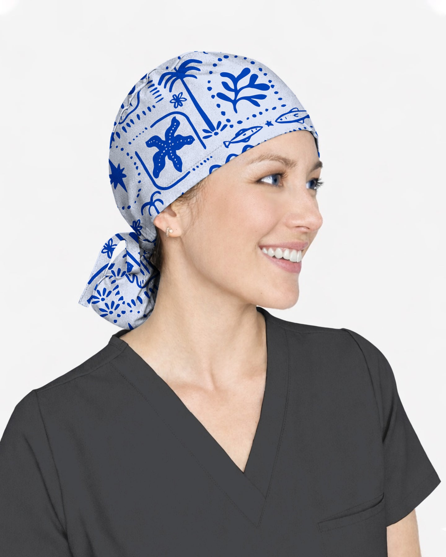 Boho Beach Sunwashed Coastal Dream Scrub Cap