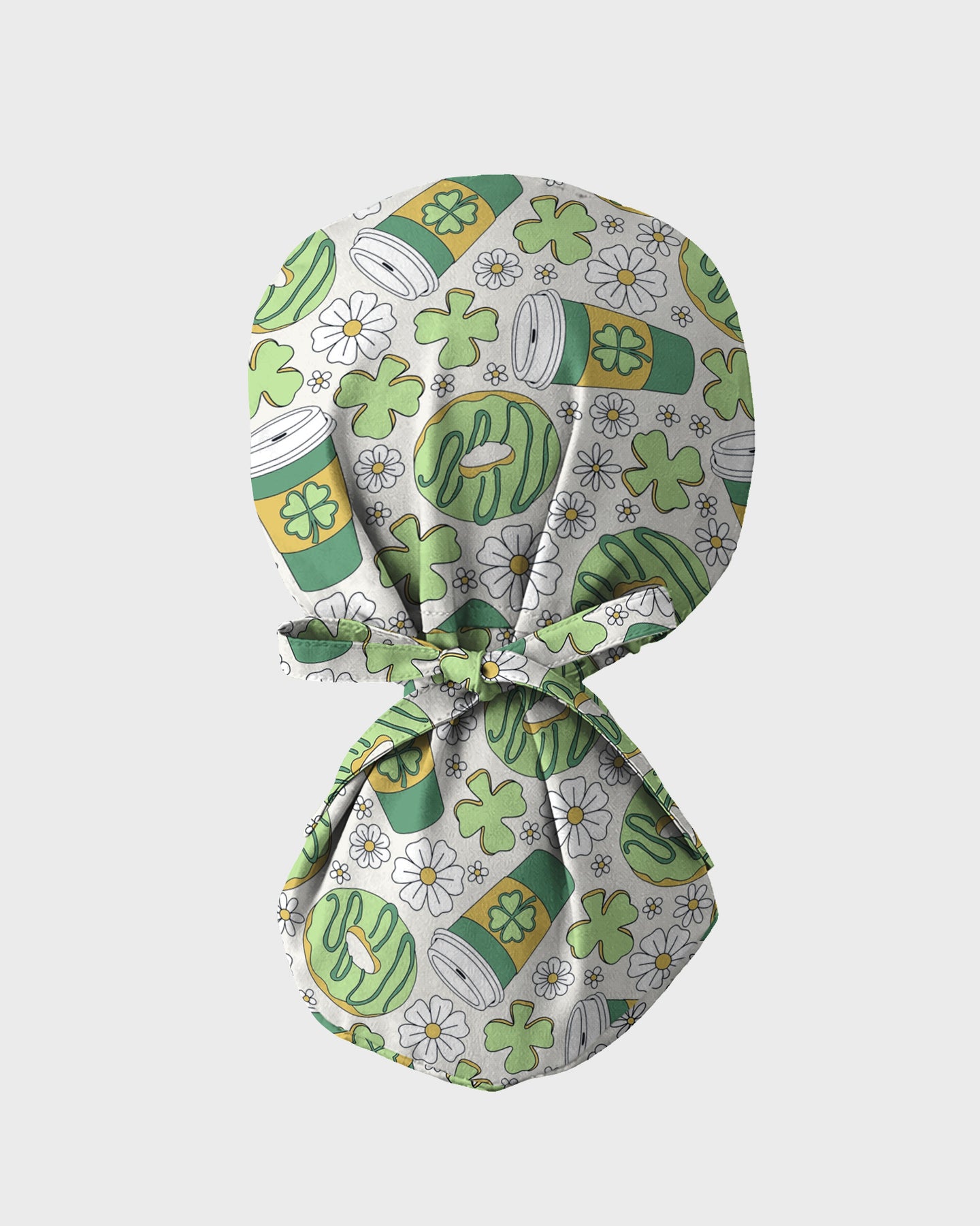 Lucky Latte Cozy Café Charm Scrub Cap