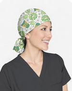 Lucky Latte Cozy Café Charm Scrub Cap