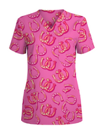 Lucky Latte Golden Morning Glow Women Scrub Top