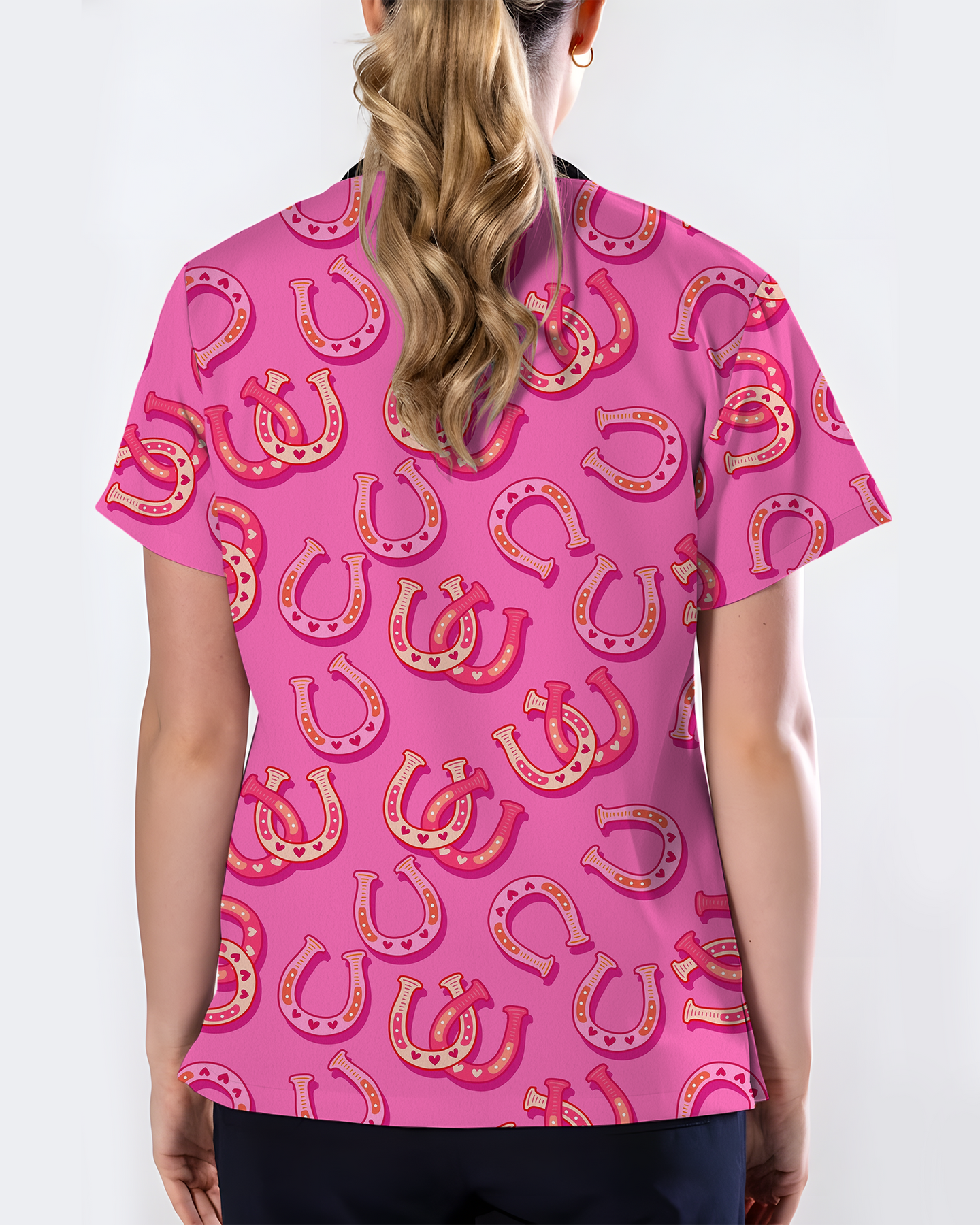 Lucky Latte Golden Morning Glow Women Scrub Top