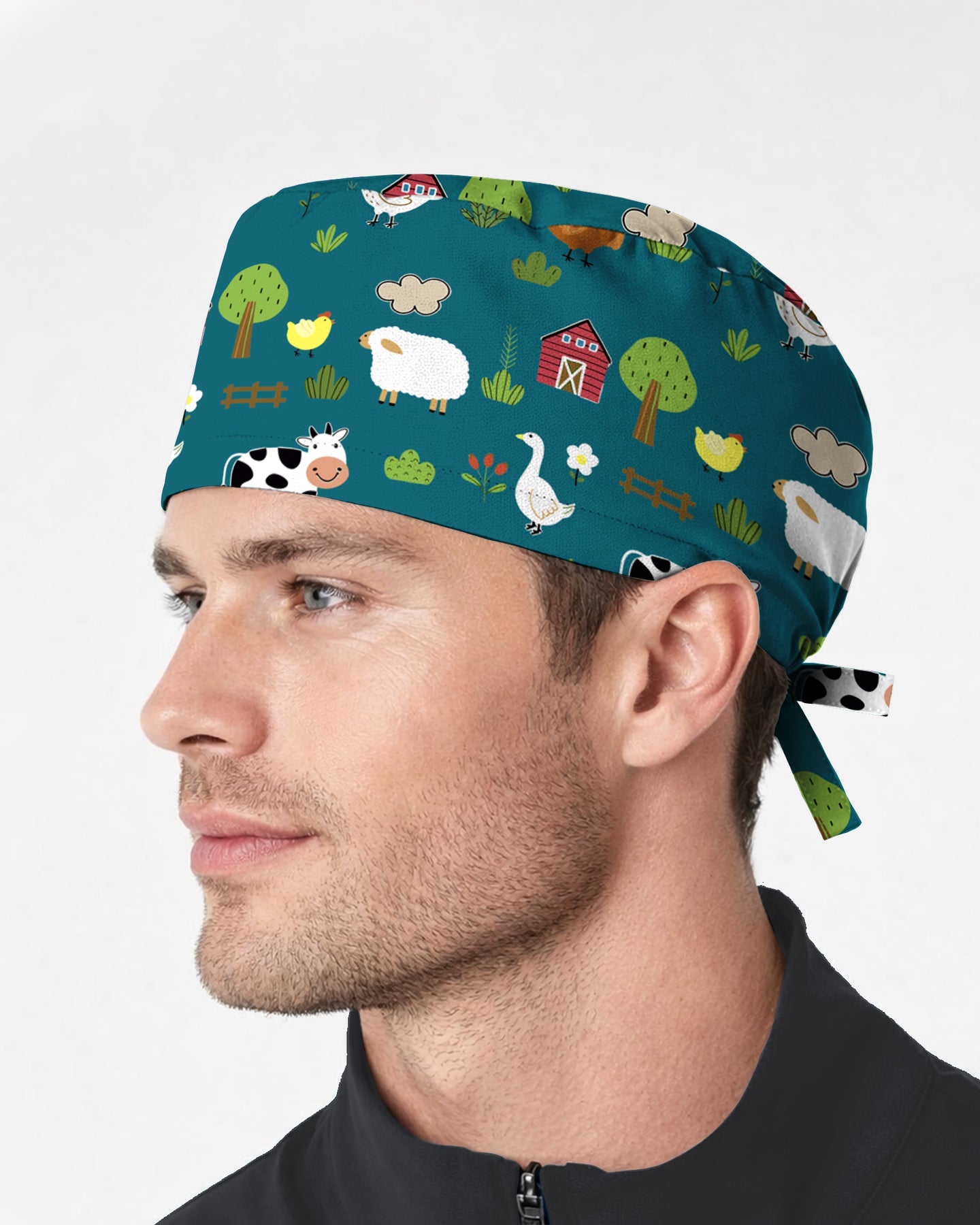 Barnyard Buddies Happy Farm Friends Scrub Cap