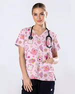Little Remedies Gentle Care Icons Women Scrub Top